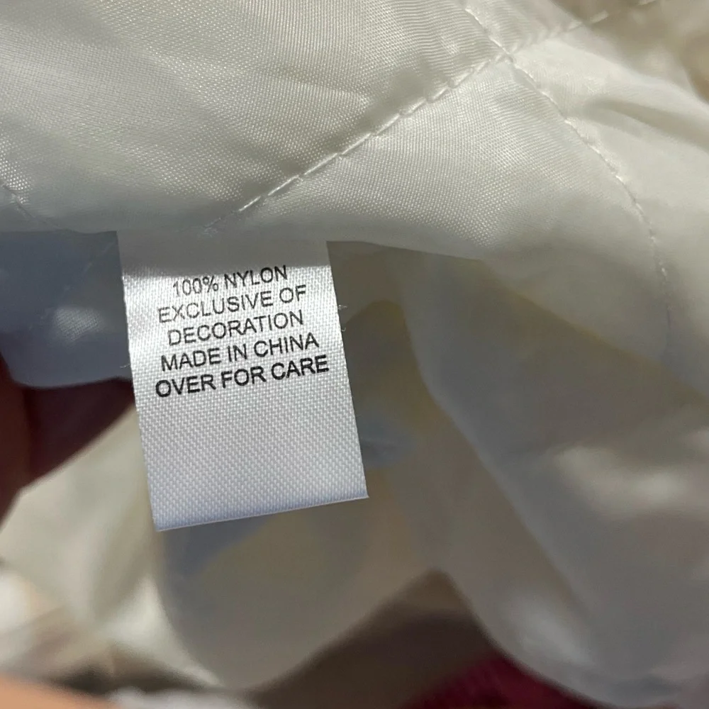 PACSUN CREAM COLOR BROOKLYN BOMBER JACKET - Picture 9 of 9